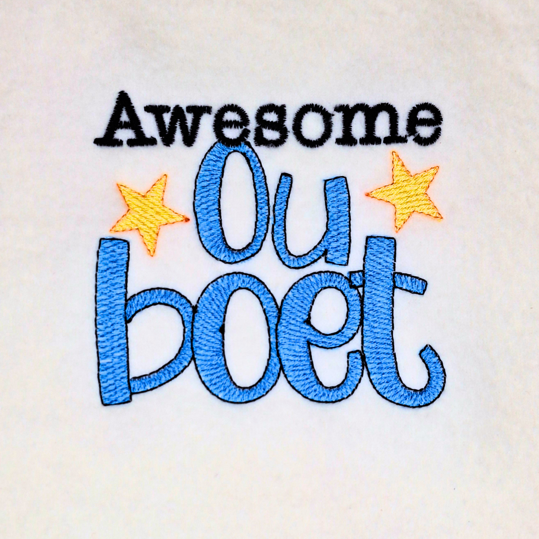 Awesome Ouboet Afrikaans Quote Machine Embroidery Design