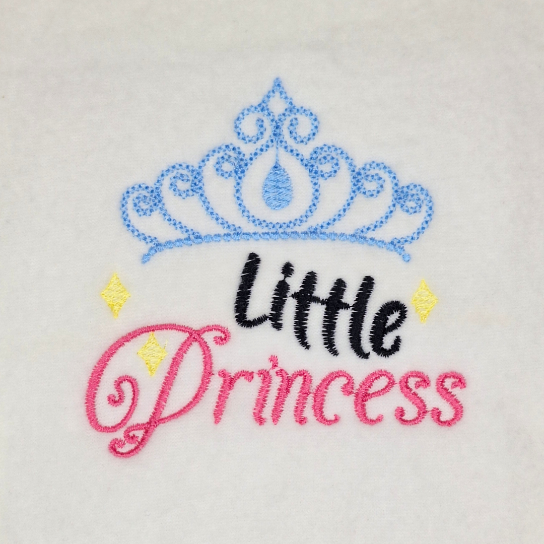 Little Princess With Crown Machine Embroidery Design