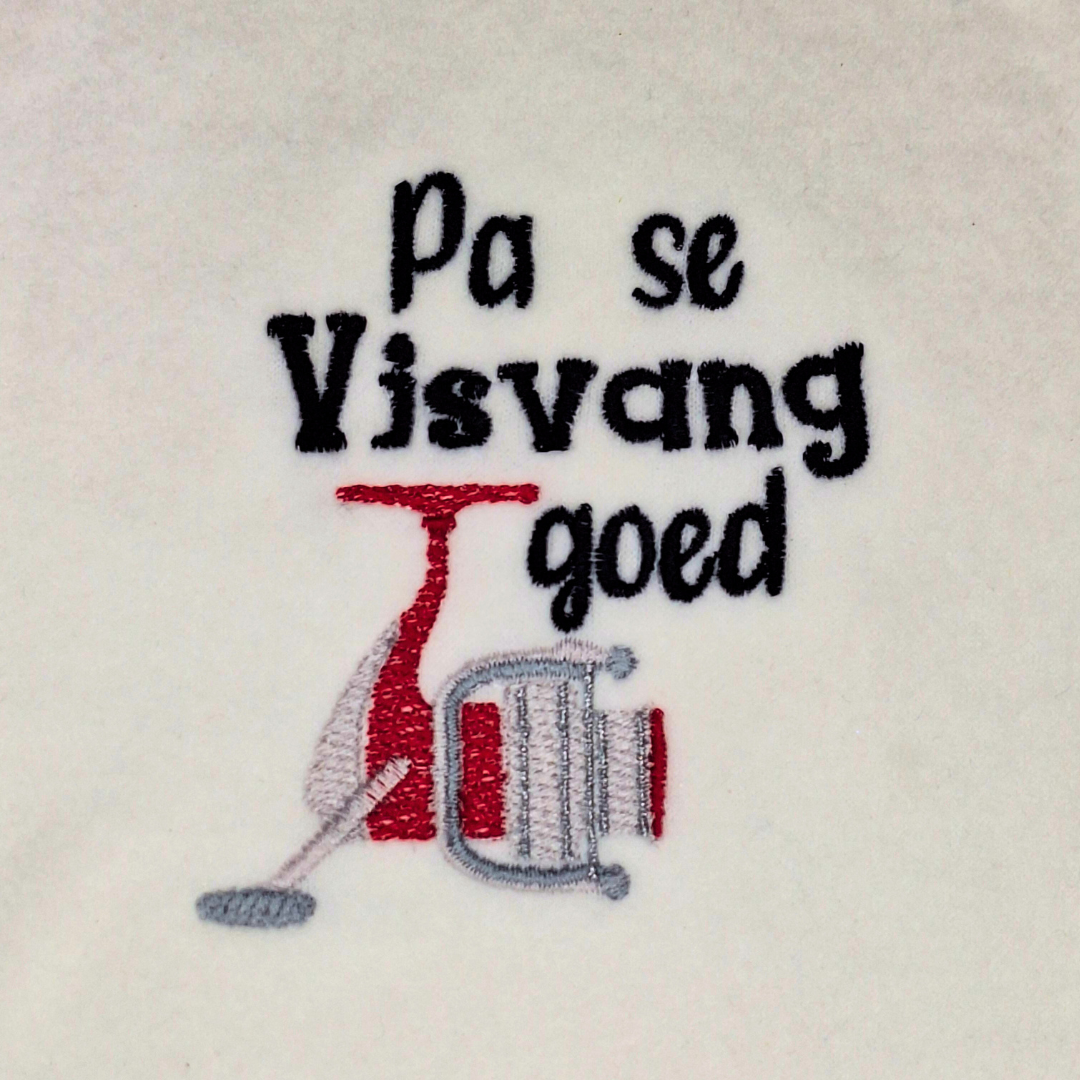 Pa Se Visvang Goed Afrikaans Machine Embroidery Design