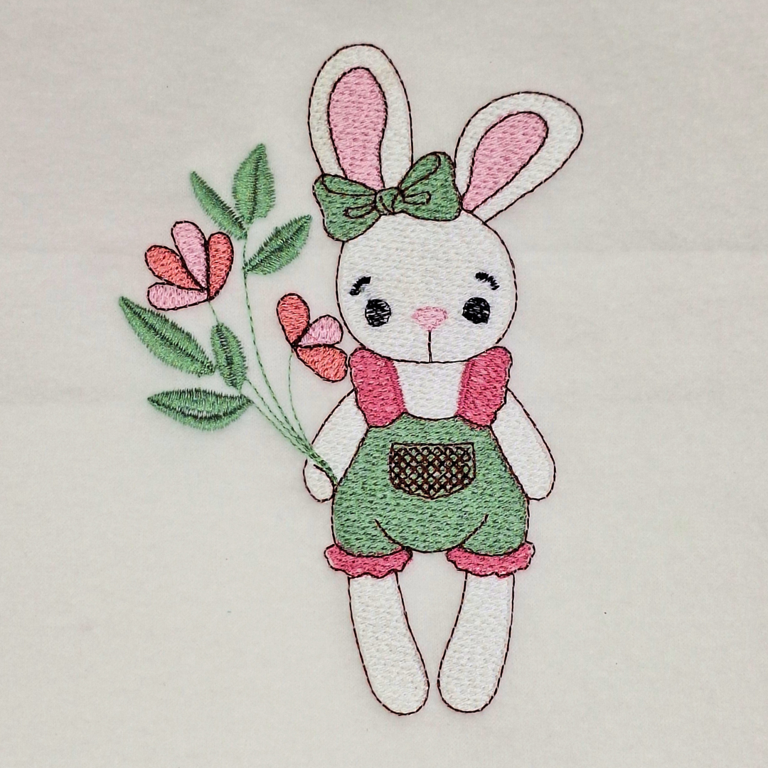 Ragdoll Bunny Machine Embroidery Design