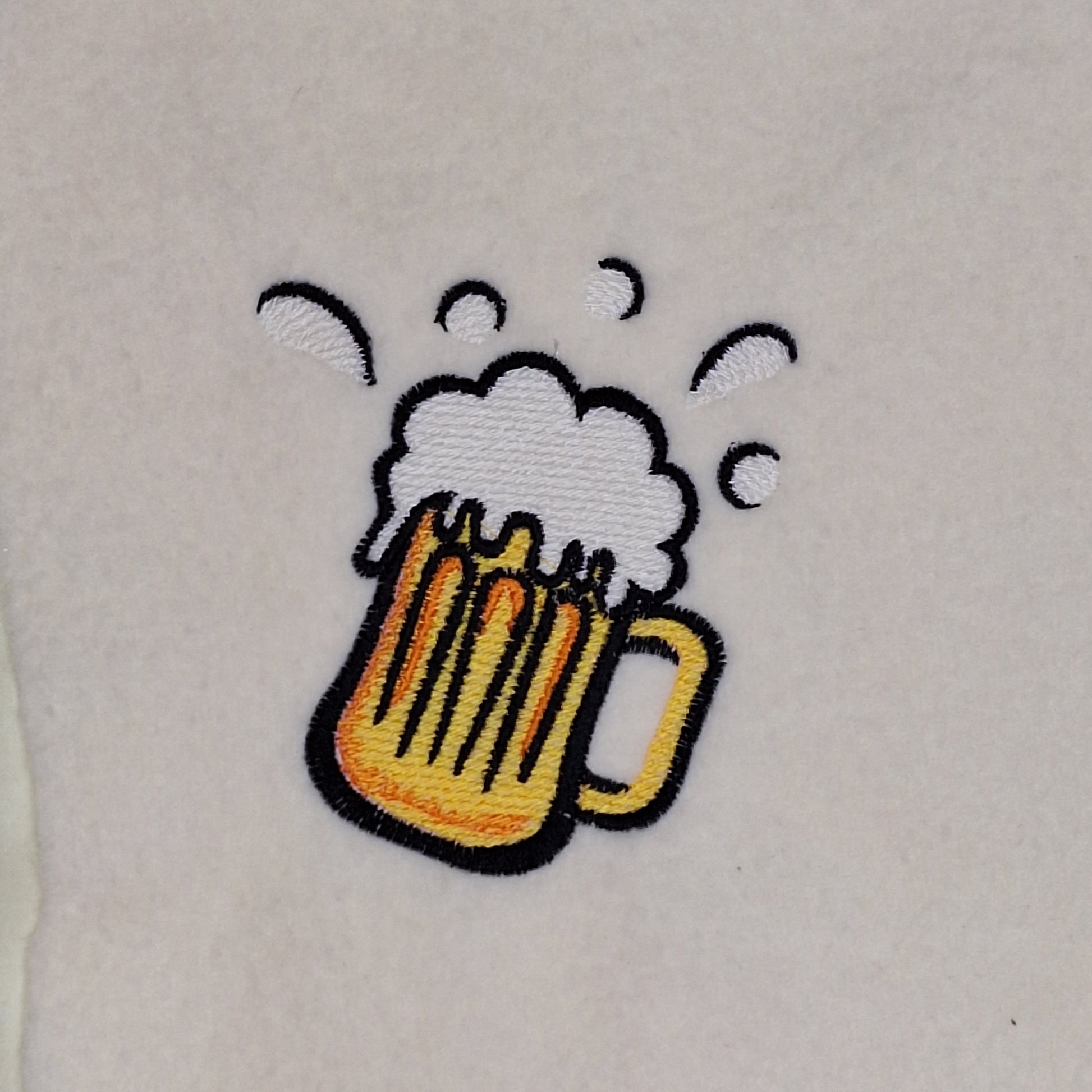 This image showcases a bundle of machine embroidery designs, including two distinct patterns that can be used together as a single design or individually. The featured Afrikaans quote, "Ek wil Oefen, maar dan mors ek my Bier," makes a perfect addition to t-shirts, aprons, and braai accessories, especially as gifts for men. Ideal for Father's Day, birthdays, and Christmas, these designs are a thoughtful choice for creating personalized presents.