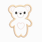 This is an image of a Bear Applique Machine Embroidery Design by Stitches & Strokes. 