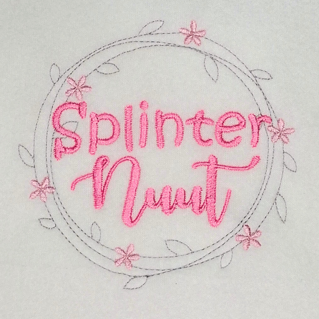 Splinter Nuut Afrikaans Quote Machine Embroidery Design