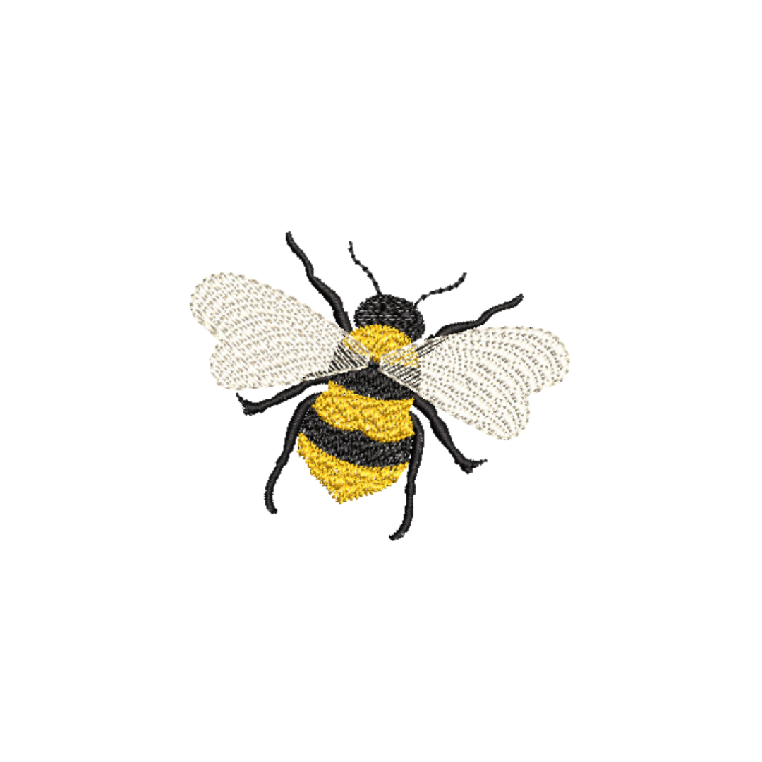 Bee Machine Embroidery Design