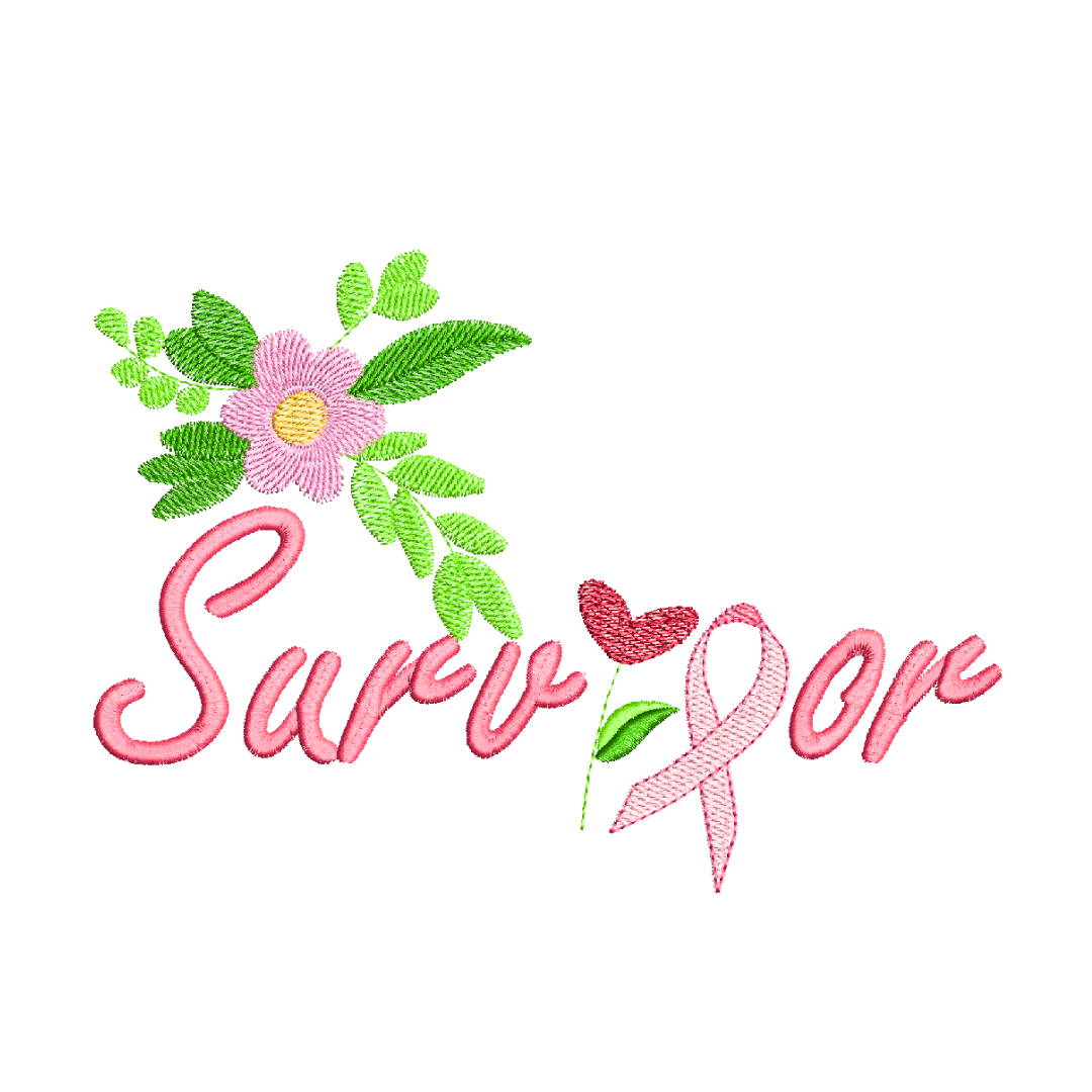 Cancer Survivor Machine Embroidery Design