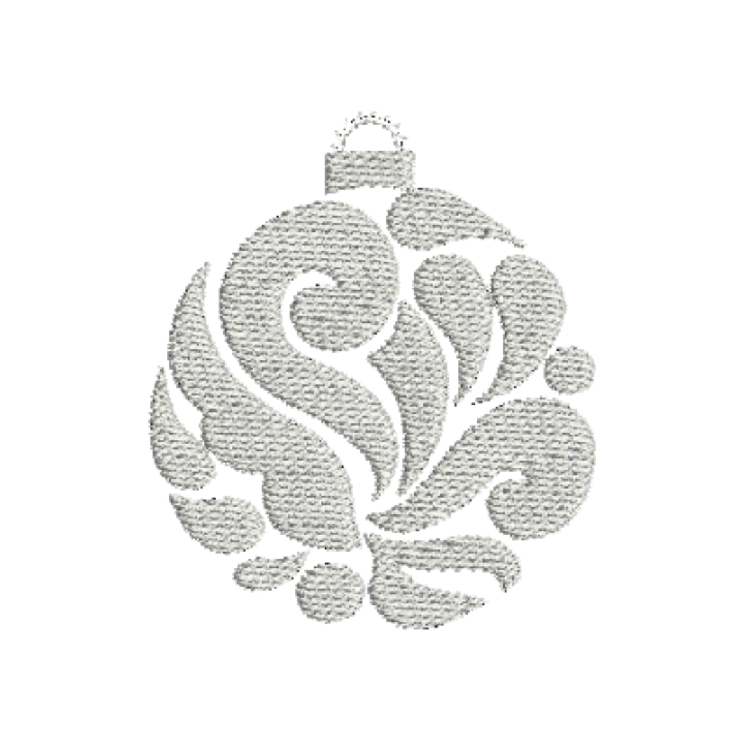 Christmas Ornament Machine Embroidery Design