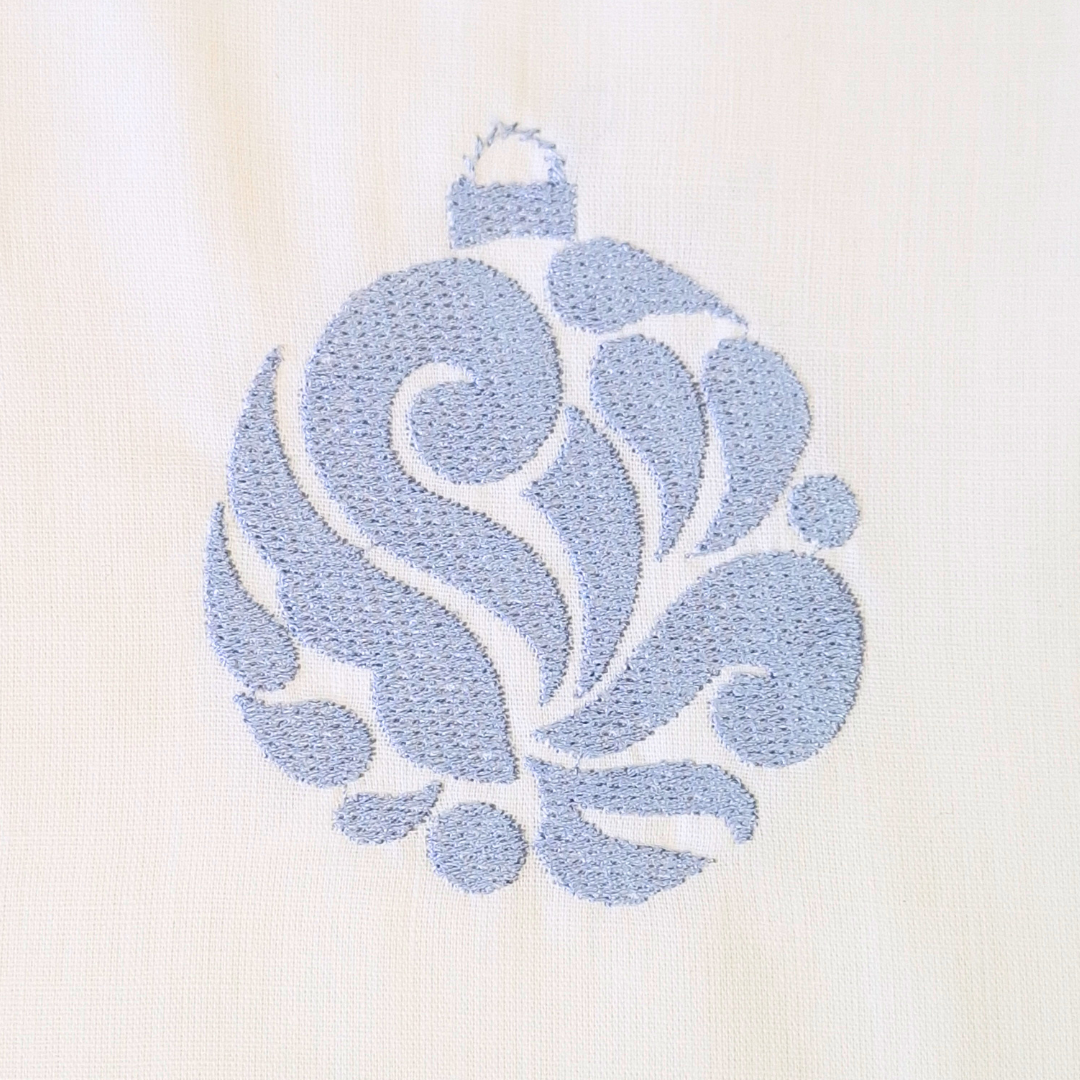 Christmas Ornament Machine Embroidery Design