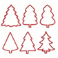 Christmas Tree Applique Machine Embroidery Bundle