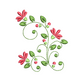 Flower Filigree Machine Embroidery Design