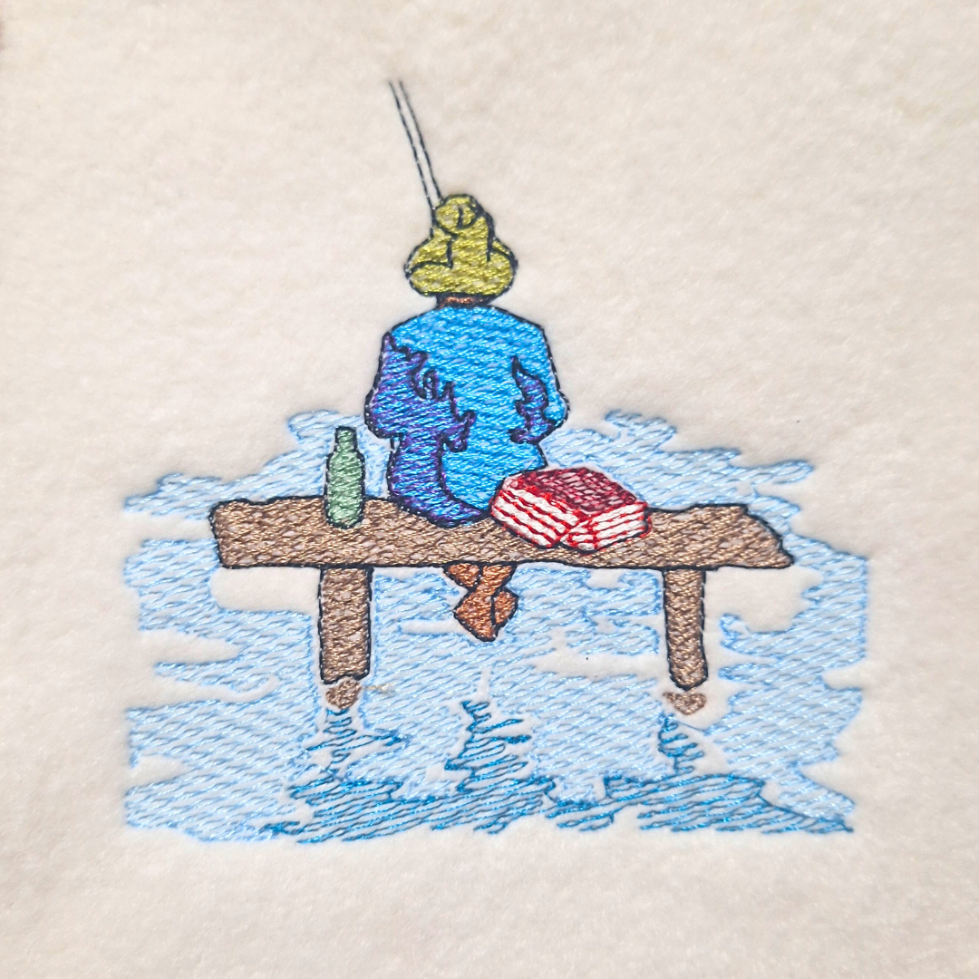 Gone Fishing Machine Embroidery Design