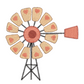 Heart Windmill Machine Embroidery Design