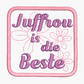 Juffrou Is Die Beste Applique Coaster