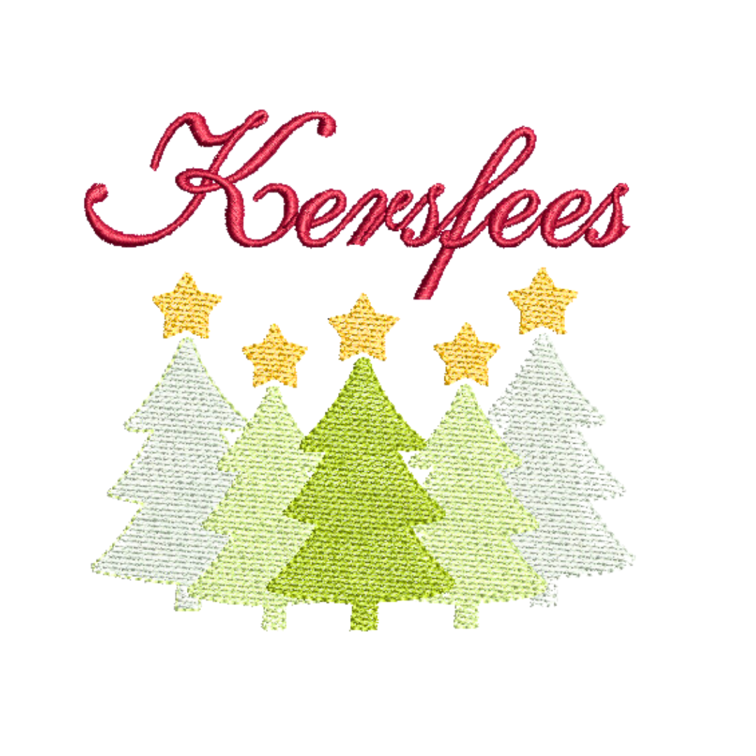 Kersfees Afrikaans Quote Machine Embroidery Design