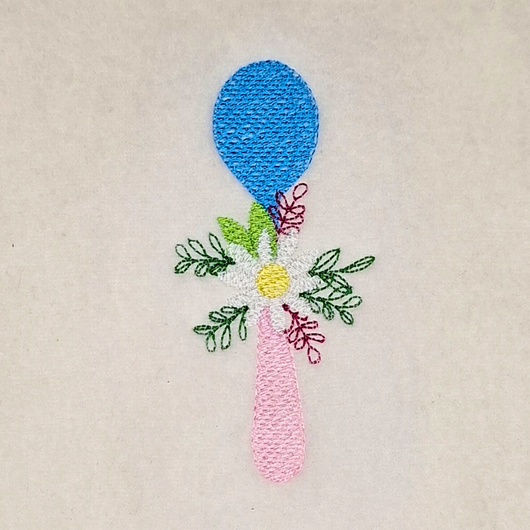 Kitchen Spoon Machine Embroidery Design