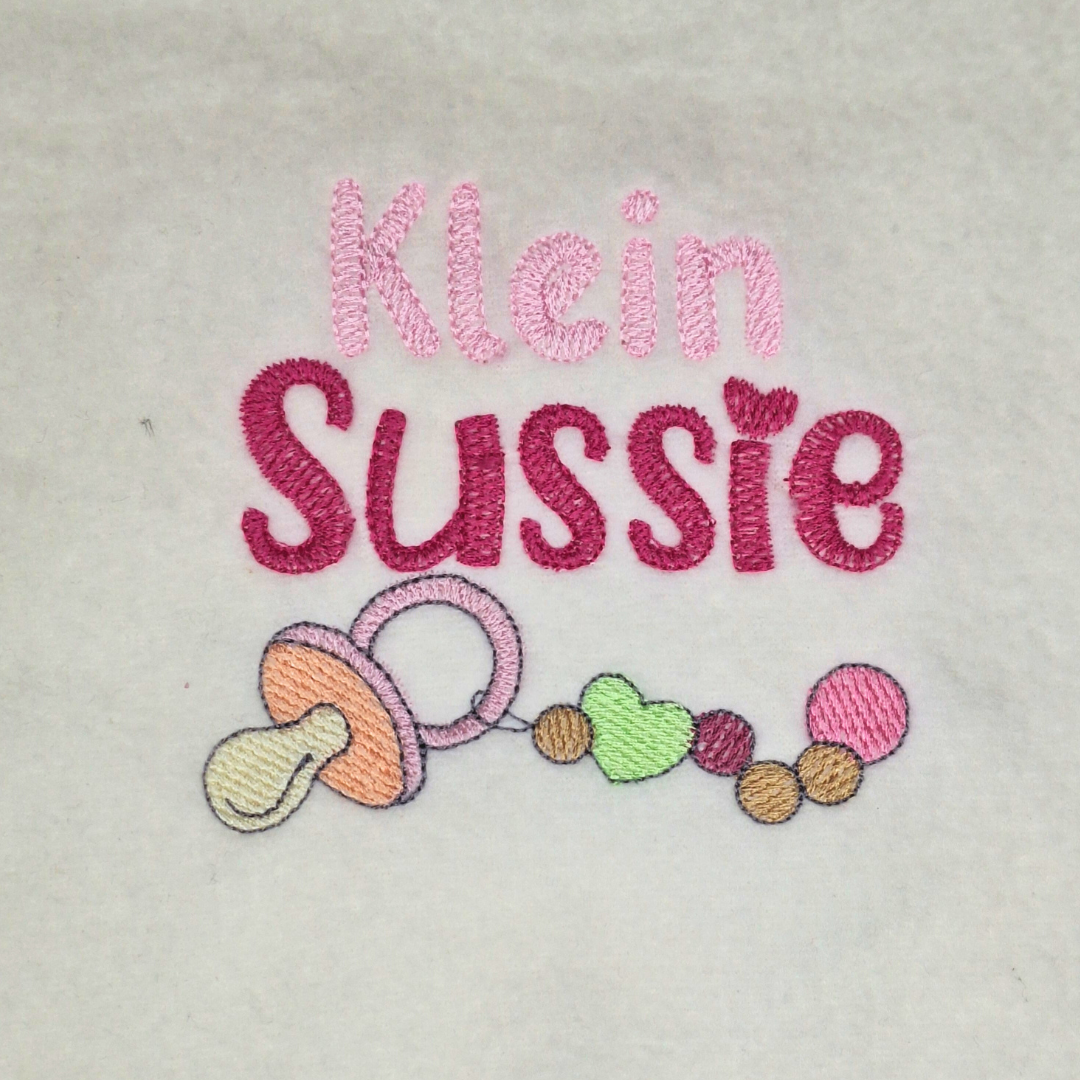 Klein Sussie Afrikaans Machine Embroidery Design