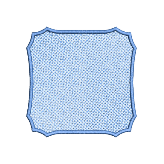 This is an image of a machine embroidery design by Stitches & Strokes featuring a Knockdown Stitch machine embroidery pattern for use on fluffy fabrics like terry cloth towels, fleece, and Mongolian fleece.