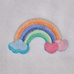 Rainbow With Hearts Machine Embroidery Design
