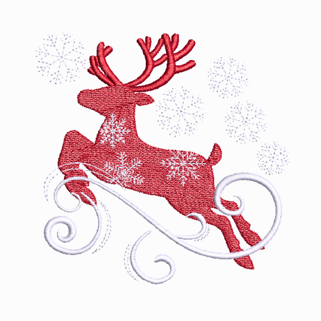 Reindeer Machine Embroidery Design