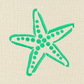 Sea Star Fill Stitch Machine Embroidery Design