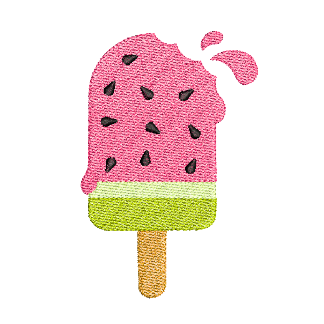 Watermelon Ice Lolly Machine Embroidery Design Stitches Strokes watermelon-ice-lolly-machine-embroidery-design-stitches-strokes