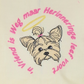 Yorkshire Terrier Angel with Afrikaans Herinneringe Quote Machine Embroidery Design