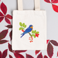 Barn Swallow on Branch with Berries - Bird Machine Embroidery Design