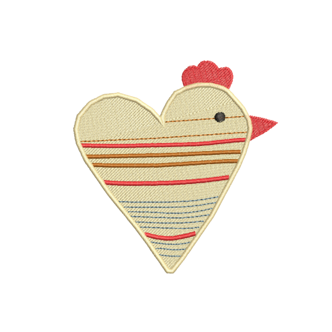 Country Cottage Chicken Machine Embroidery Design