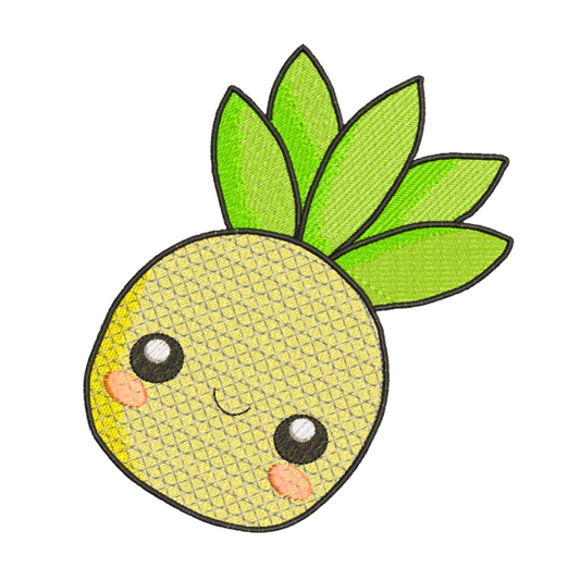 Cute Little Pineapple Machine Embroidery Design