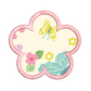 Flower Applique Machine Embroidery Design