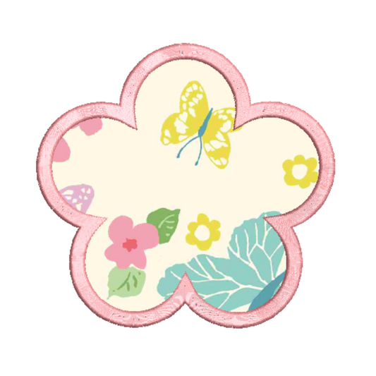 Flower Applique Machine Embroidery Design