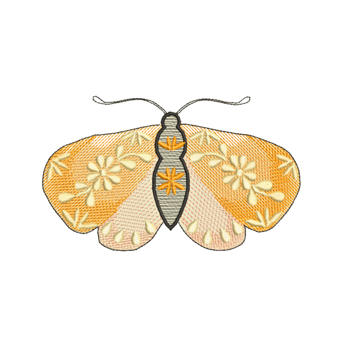 Flower Winged Moth – Stitches & Strokes