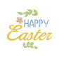 Happy Easter Quote Machine Embroidery Design