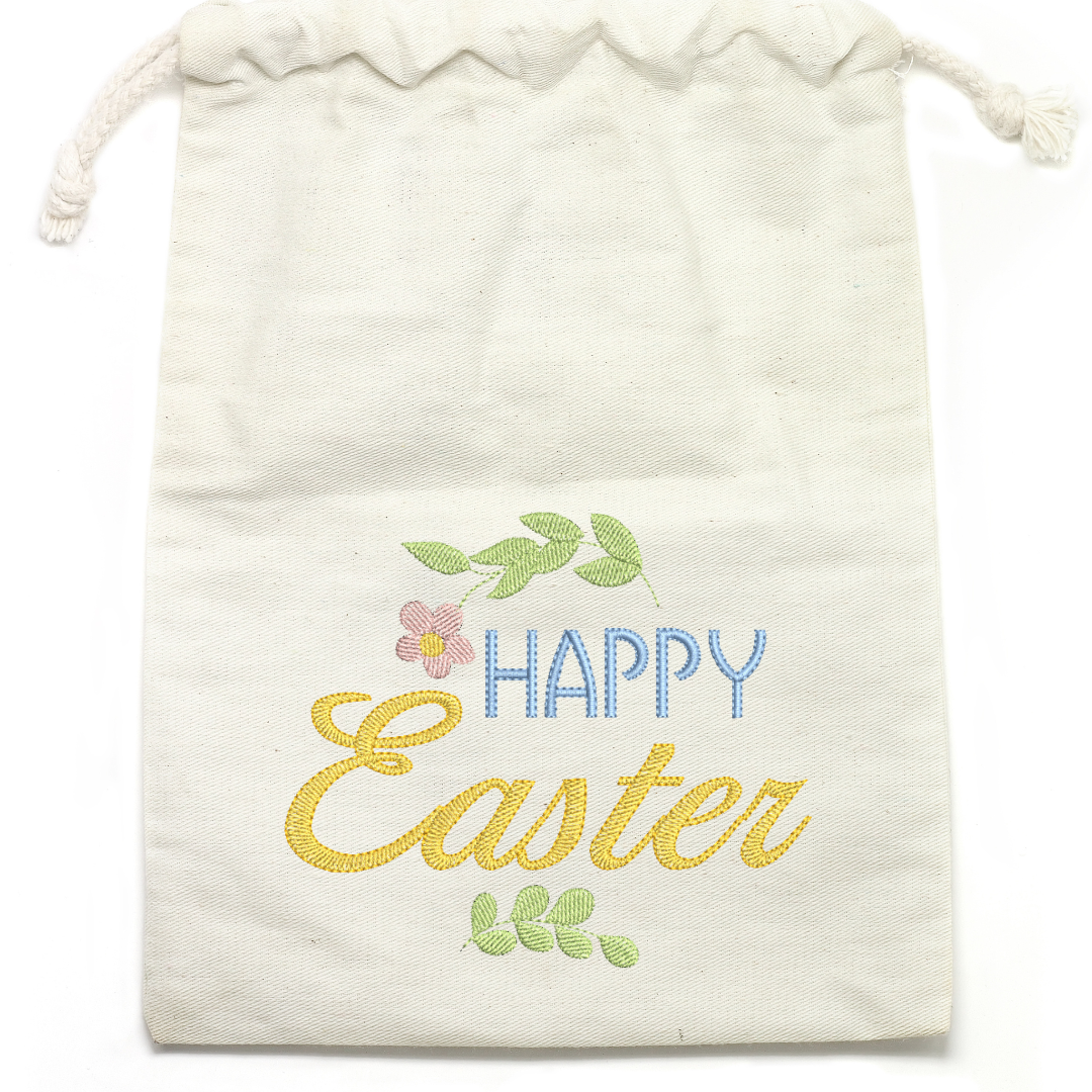 Happy Easter Quote Machine Embroidery Design