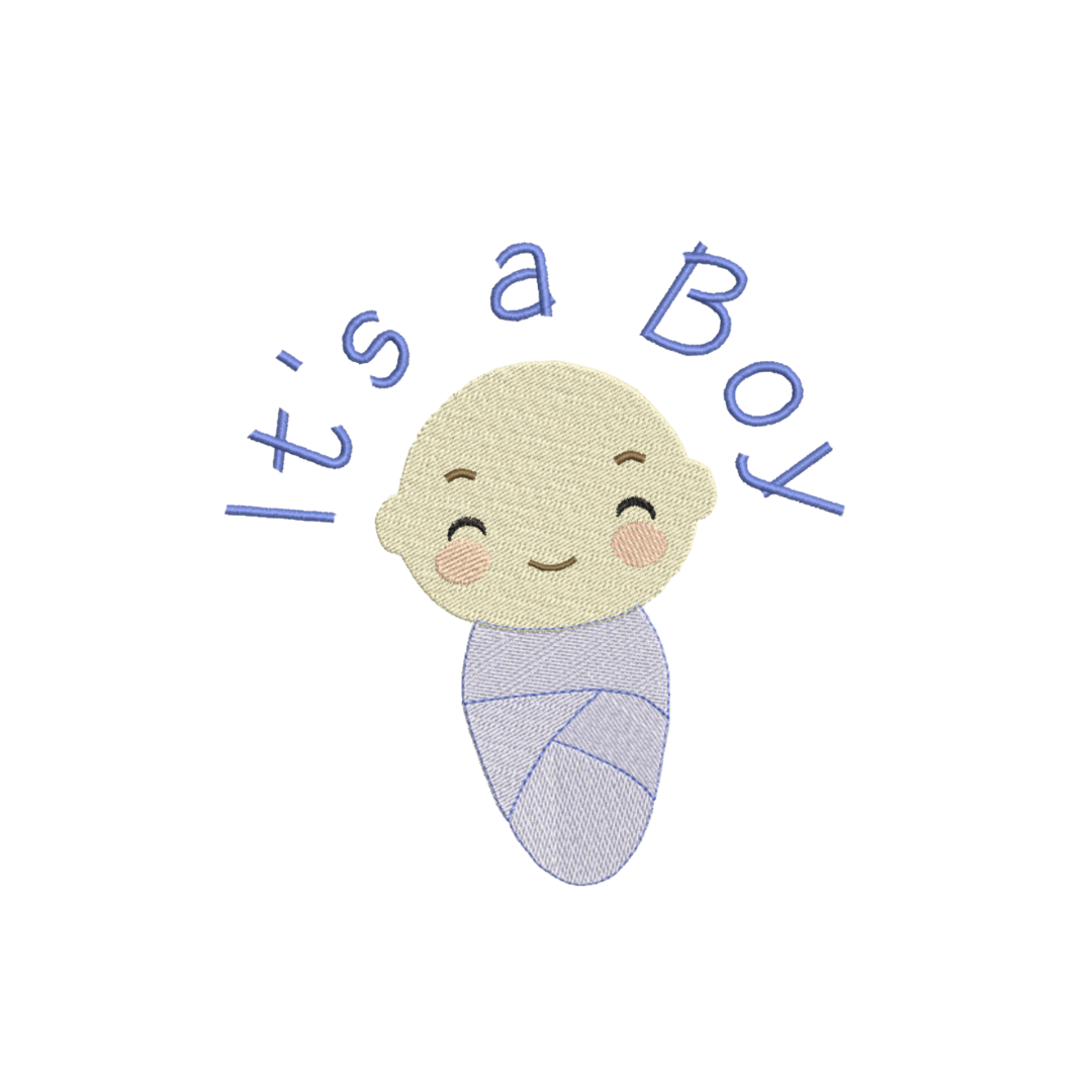 It's a Boy Machine Embroidery Design