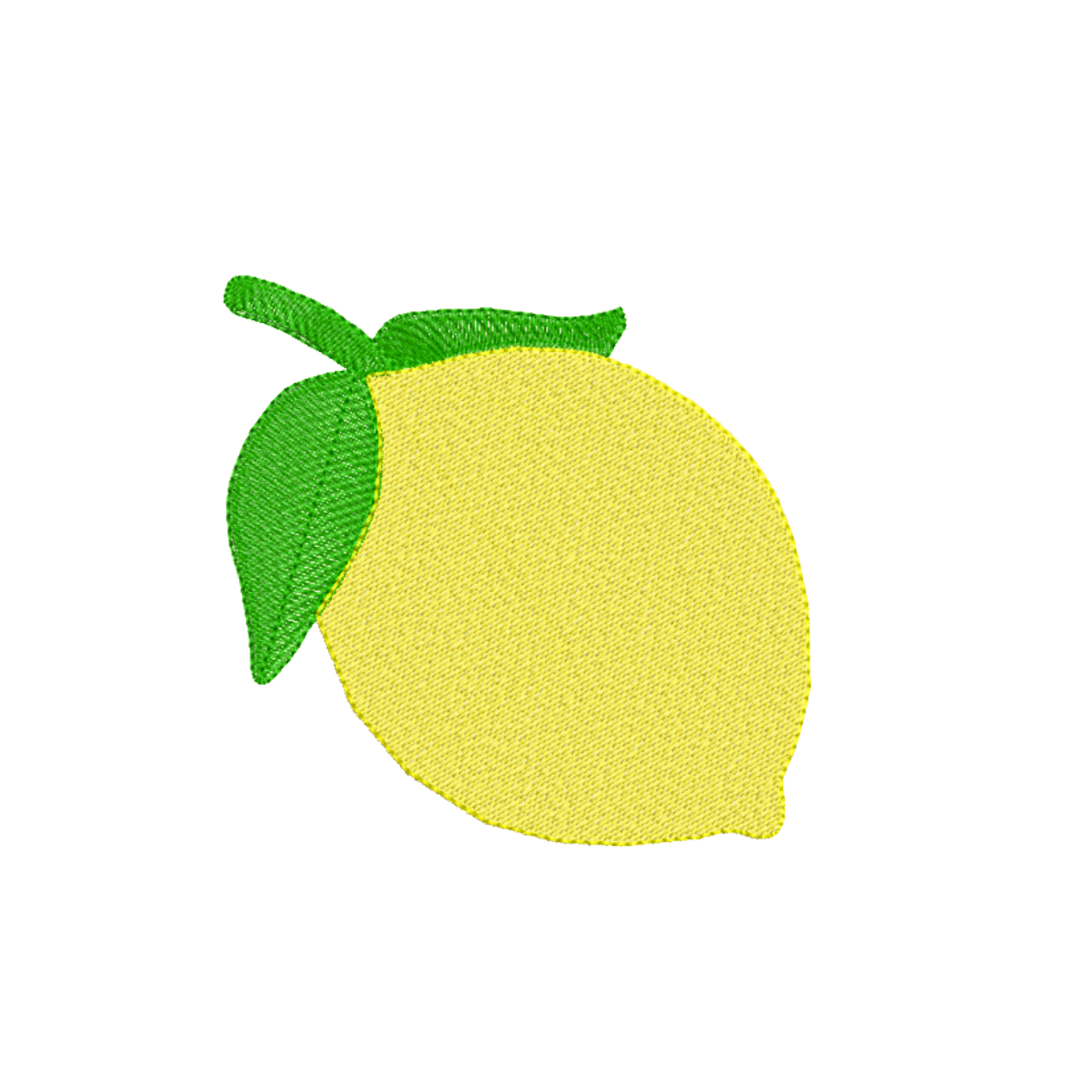 Lemon Machine Embroidery Design