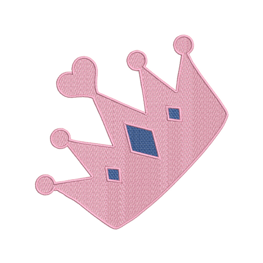 Princess Crown Machine Embroidery Design