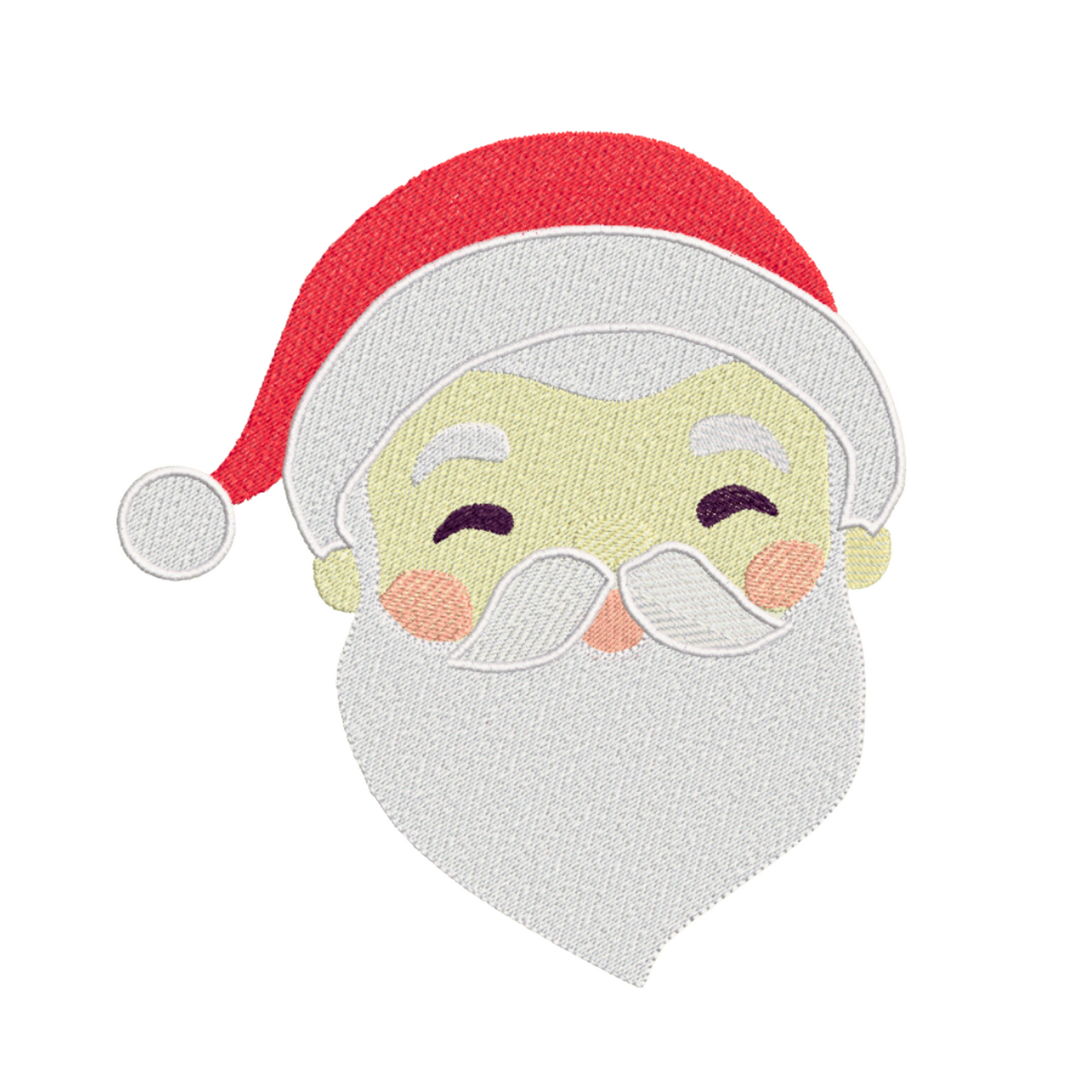 Santa Clause Face Machine Embroidery Design