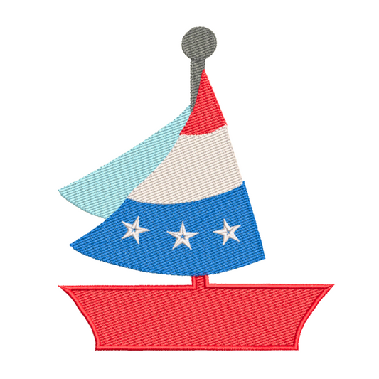 Stars and Stripes Sailboat