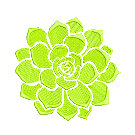 Succulent Machine Embroidery Design