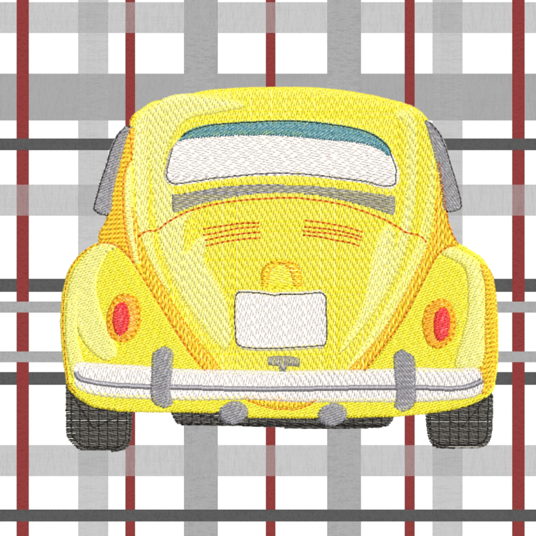 Classic Retro Car Machine Embroidery Design